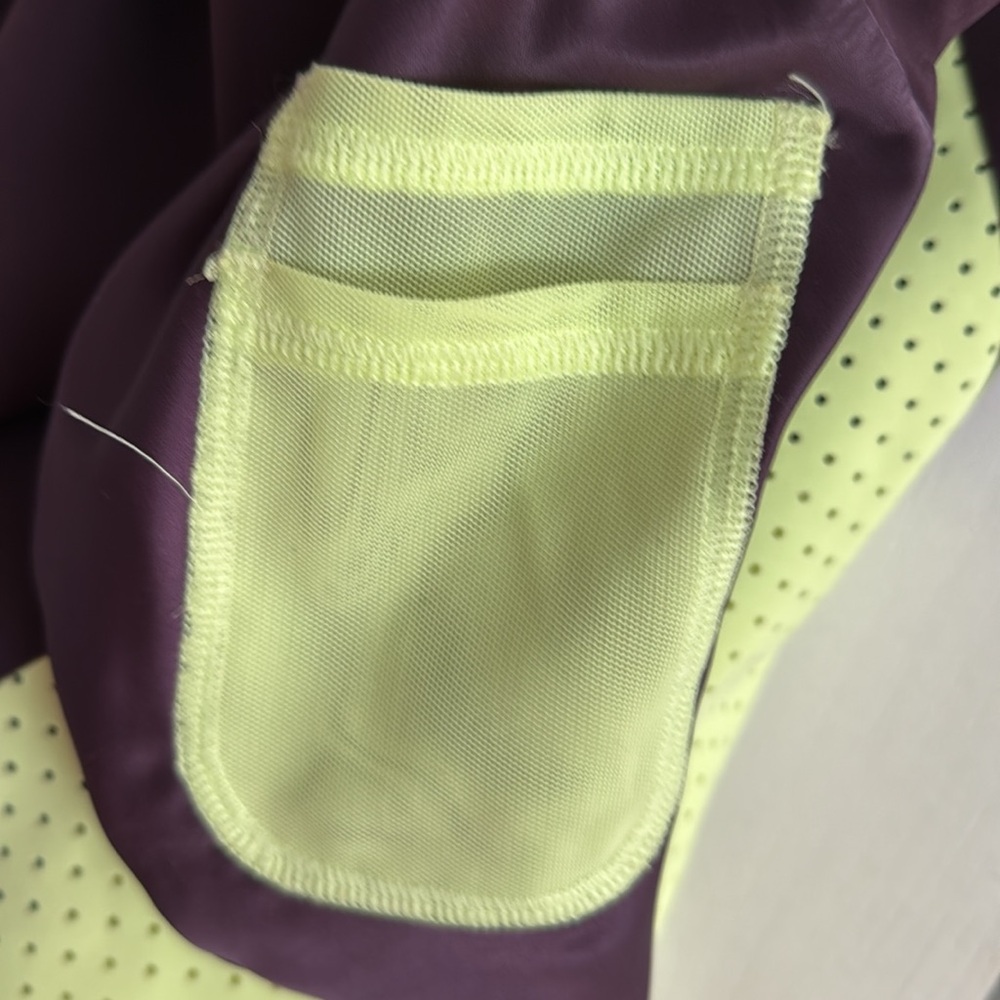 RARE Lululemon Away Dress Black Cherry/Clear Mint Mesh Cut-Out Tennis Athletic 2 - Picture 14 of 15